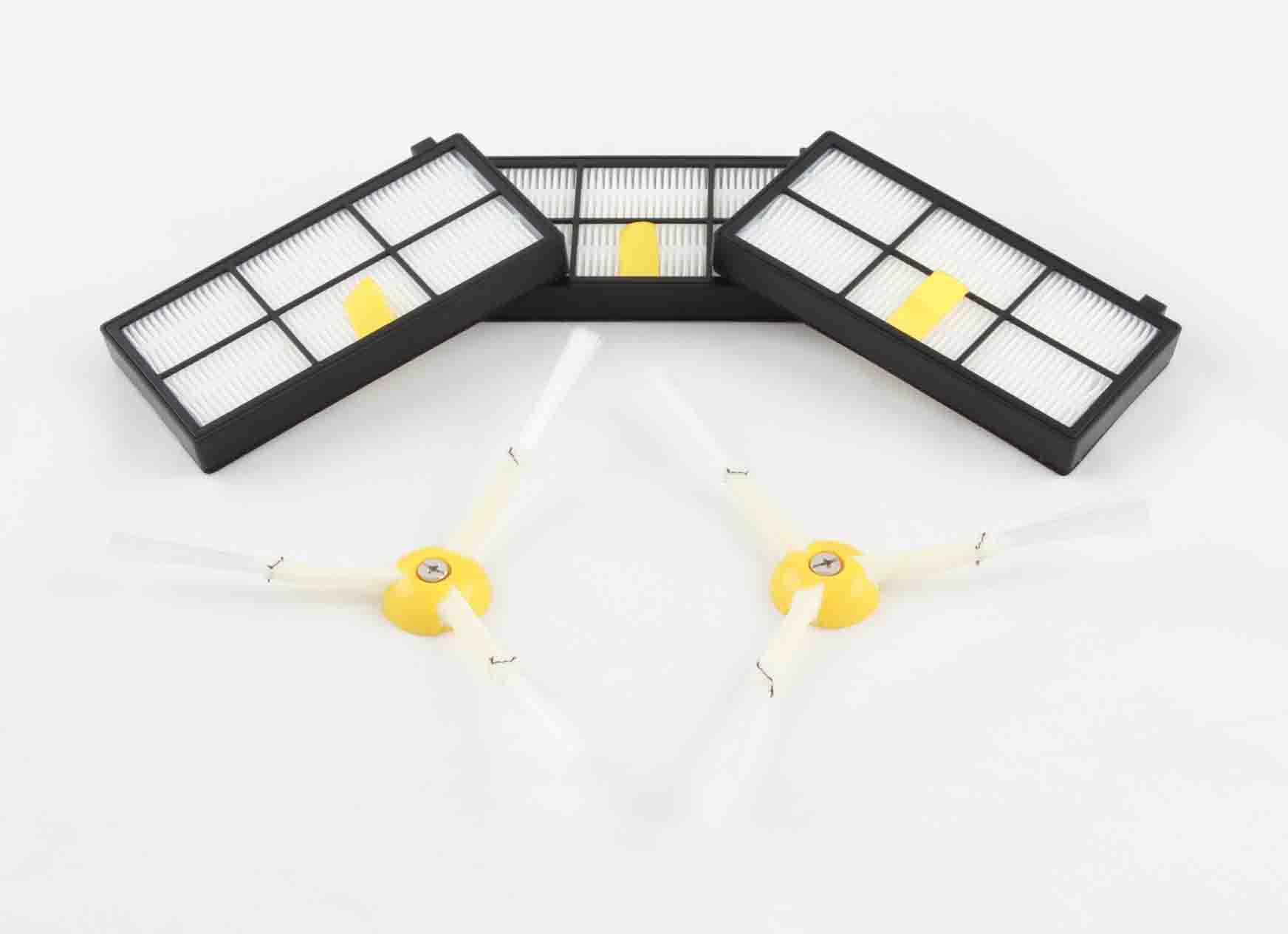 Roomba 900 and 800 Series Side Brushes and Filters
